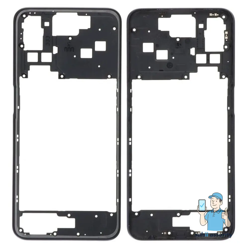 Middle Frame Ring Only for Oppo A52 Black